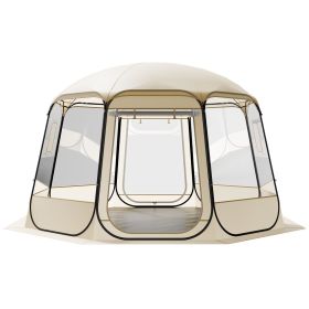 Pop up Bubble Tent, 12 x 11.1 ft Waterproof & UV-Resistant, Clear Camping Tent Shelter, Outdoor Garden Dome Igloo Tents with Windows
